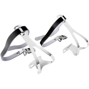 Wellgo Metal Toe Clips  & Leather Straps