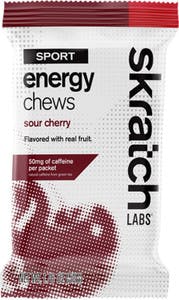 Skratch Labs Energy Chews Sour Cherry with Caffeine