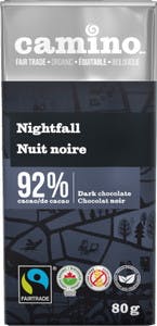 Camino Nightfall Dark Chocolate Bar 92%