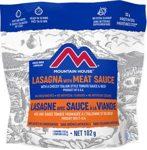 Lasagne avec sauce à la viande de Mountain House