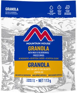 Granola au lait et aux bleuets de Mountain House