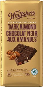 Chocolat noir aux amandes de Whittaker's