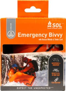 Survive Outdoors Longer Emergency Bivvy XL w/Rescue Whistle