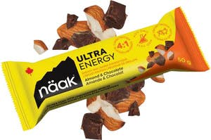 Barre énergétique aux amandes et au chocolat de Naak