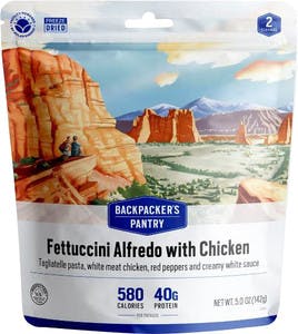 Fettuccini alfredo au poulet de Backpacker's Pantry
