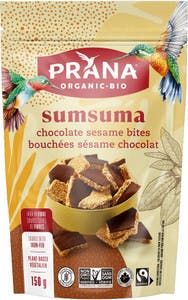 Bouchées de chcolat et de sésame Sumsuma de Prana Organic