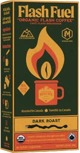 Cafe instant. bio. torréfaction foncée Flash Fuel de Canadian Heritage Roasting Co.