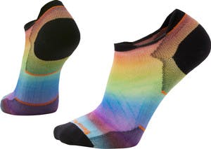 Smartwool Run Zero Cushion Pride Rainbow Print Low Ankle Socks - Unisex