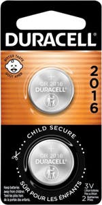 Duracell 2016 3V Lithium 2 Pack