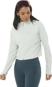 Salomon SENSE Aero Hybrid Crop 1/2 Zip Pullover - Women's