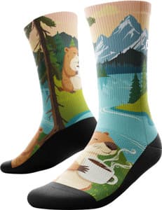 Chaussette Beaver Buzz Crew de Outway - Unisexe