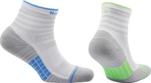 Norfolk Cheetah Cushioned Quarter Run Socks (2 Pack) - Unisex