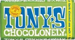Tony's Chocolonely Dark Chocolate Almond Sea Salt Bar