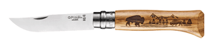Opinel No. 8 Animalia Stainless Steel Folding Knife