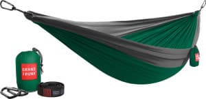 Double Deluxe Solid Parachute Nylon Hammock w/Straps de Grand Trunk