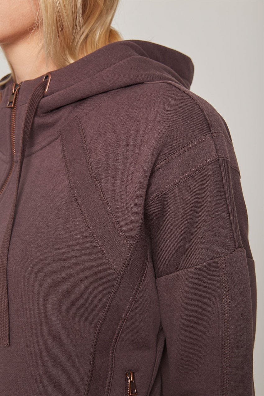 Ease Full Zip Relaxed Hoodie Shale