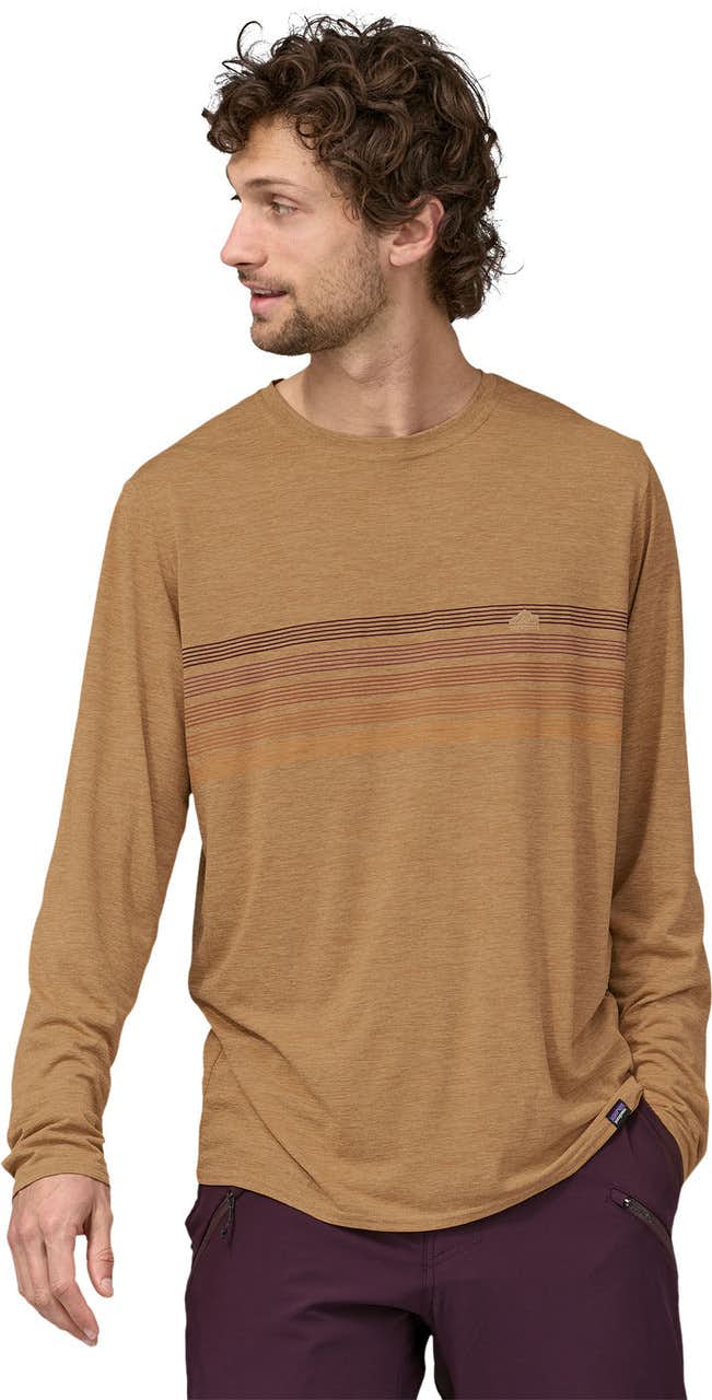 Cap Cool Daily Long Sleeve Graphic Shirt Line Logo Ridge Stripe: T