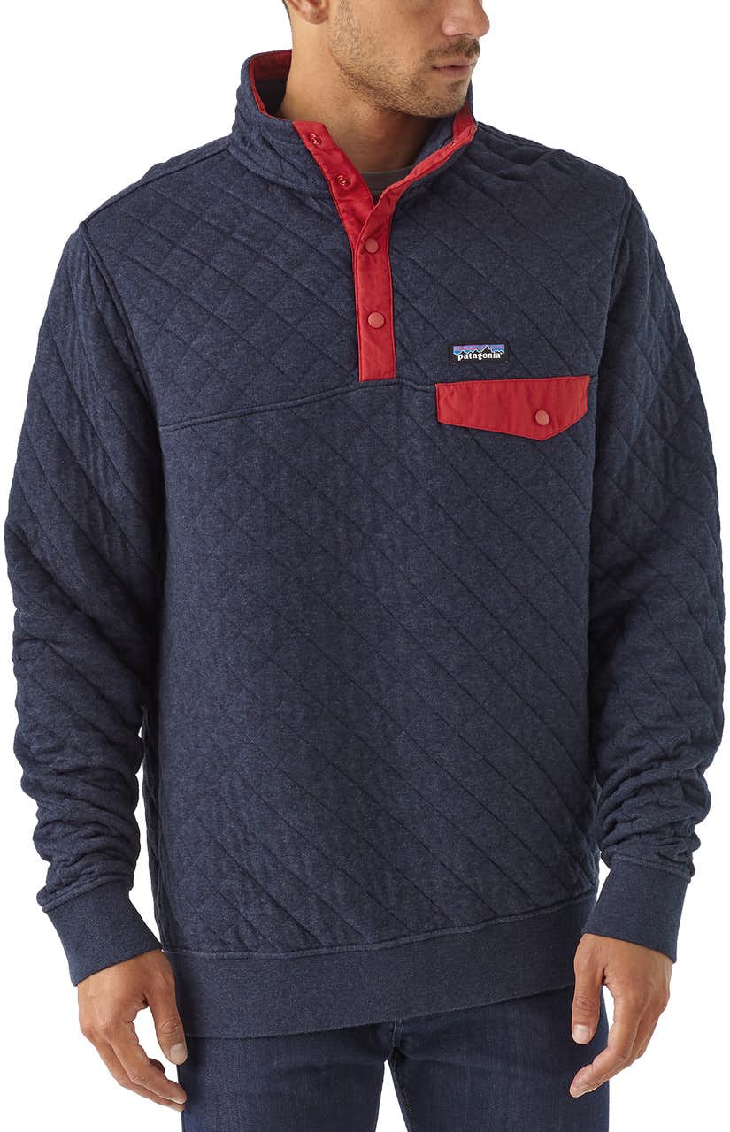 Cotton Quilt Snap-T Pullover Navy Blue