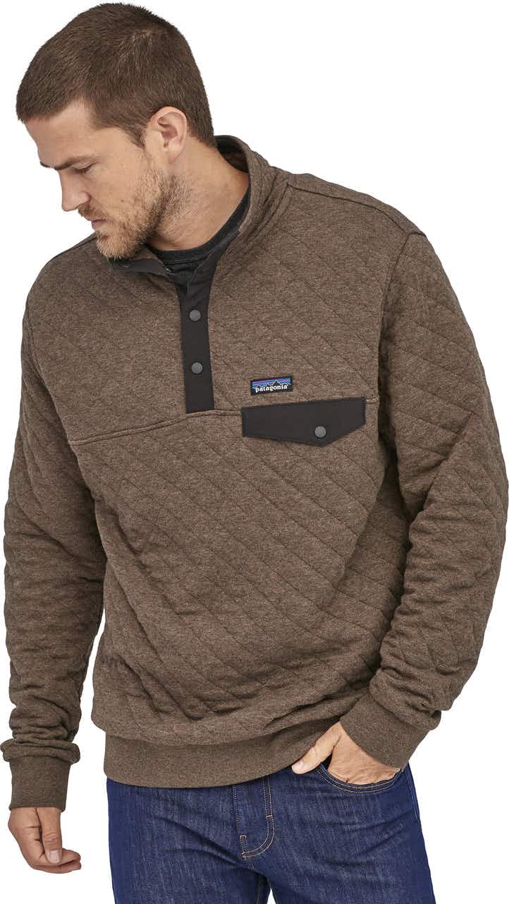 Cotton Quilt Snap-T Pullover Logwood Brown