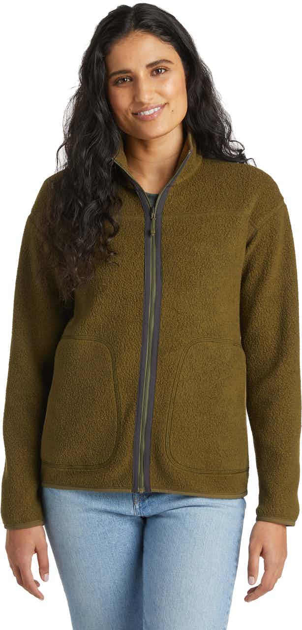 Voyager Reversible Sweater Dark Olive Heather