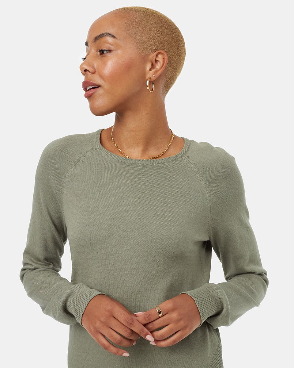 Highline Cotton Acre Sweater Agave Green