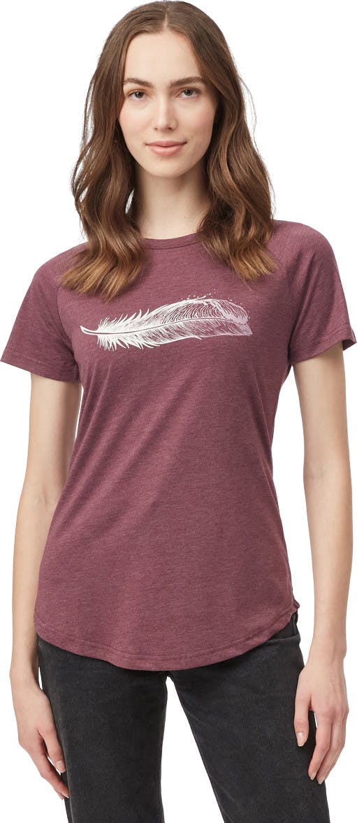 T-shirt Feather Wave Figue chiné
