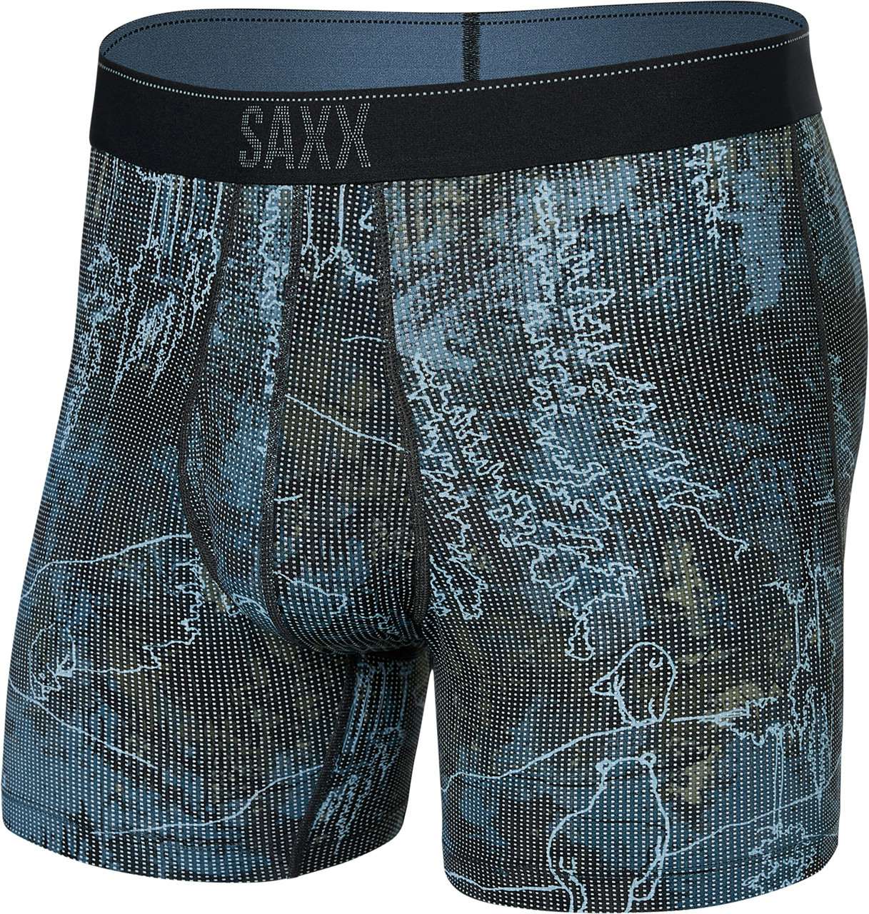 Quest Quick Dry Mesh Boxer Briefs Smokey Mountains/Multi