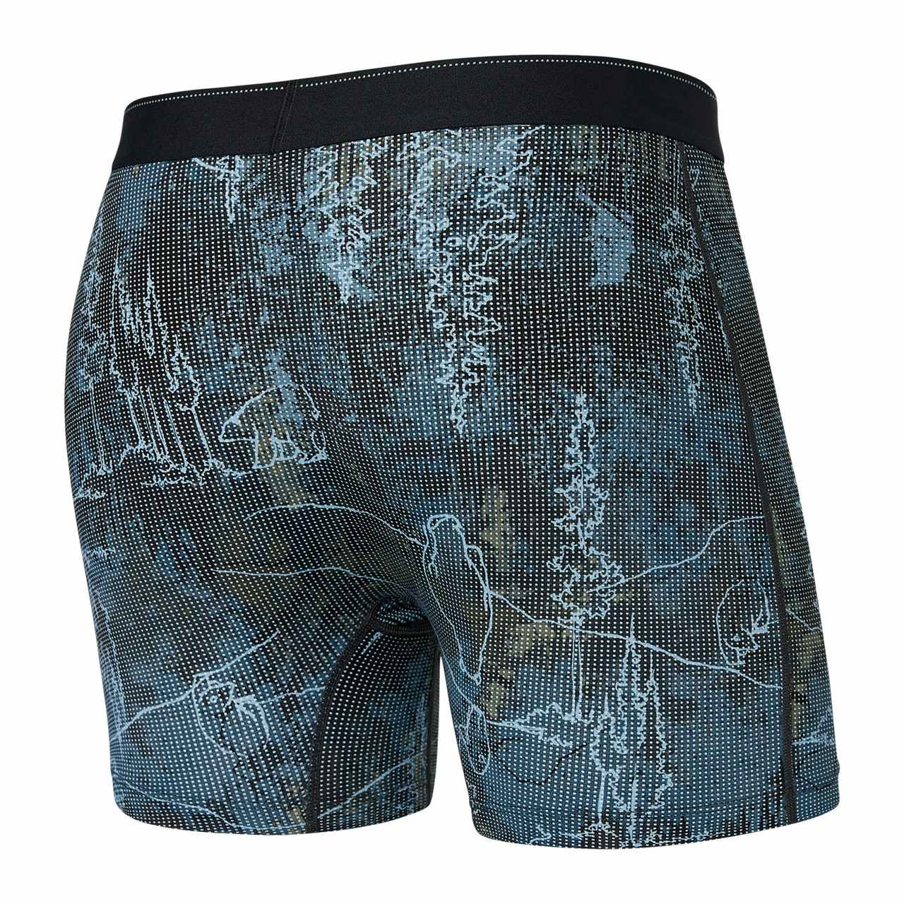 Quest Quick Dry Mesh Boxer Briefs Smokey Mountains/Multi