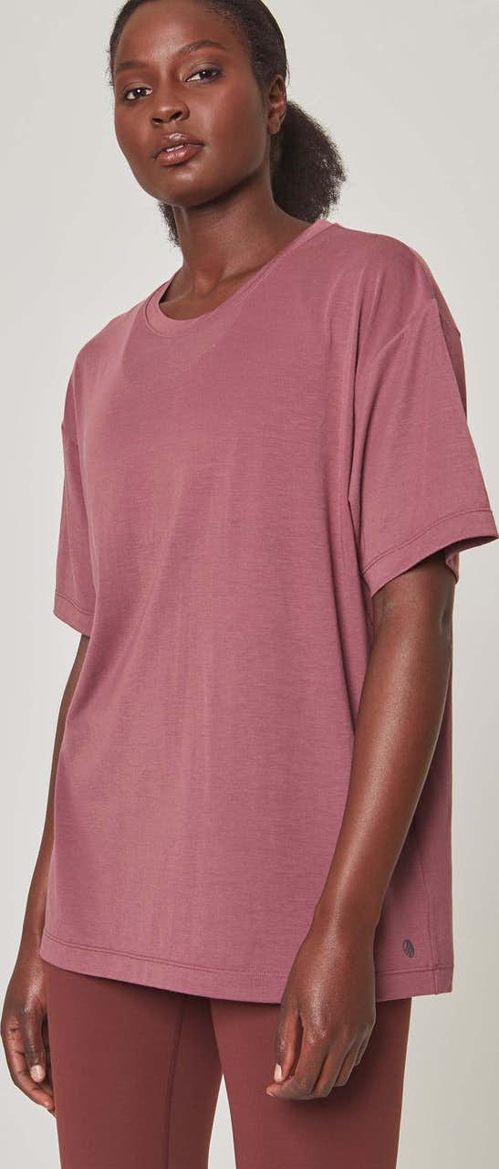 Dynamic Boyfriend Short Sleeve T-shirt Soft Plum