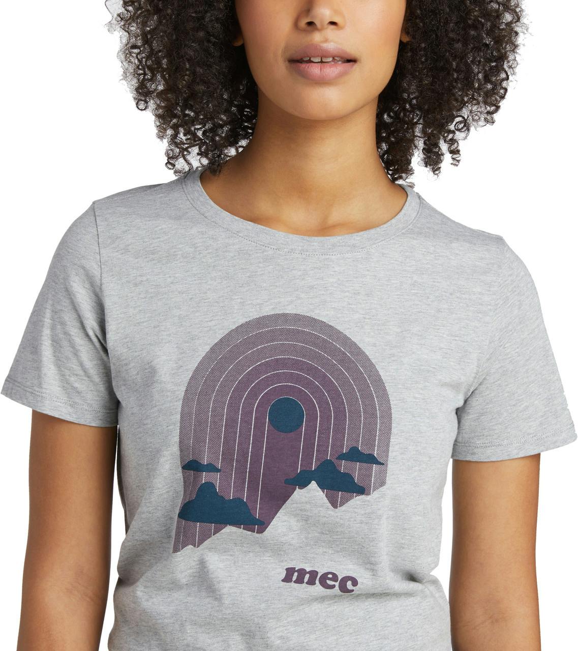 Fair Trade Graphic Short Sleeve T-Shirt Grey Heather In The Cloud
