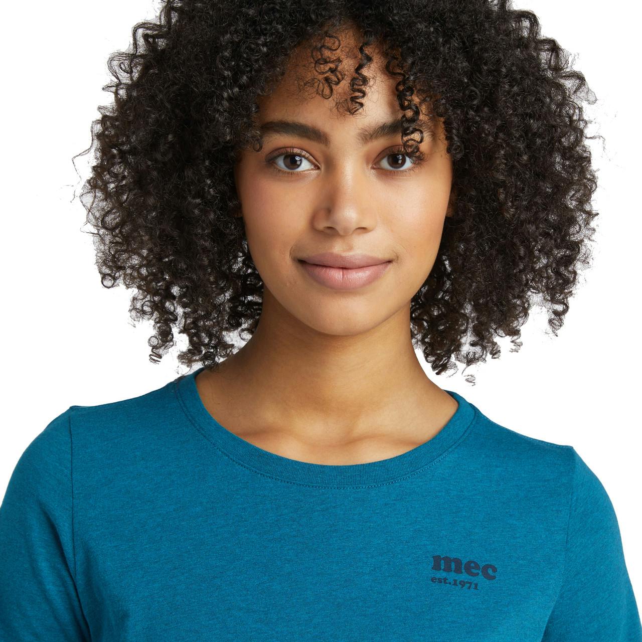Fair Trade Graphic Short Sleeve T-Shirt Blue Suede Heather Suppli