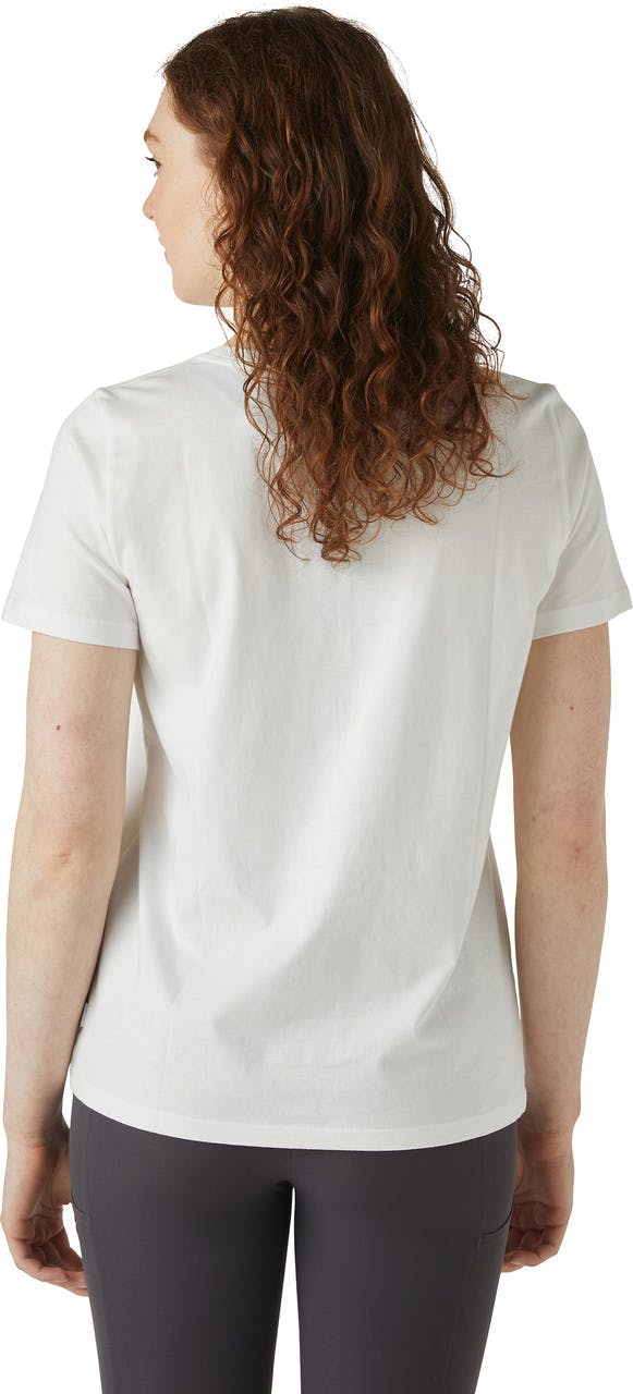 T-shirt graphique certifié équitable Graphique plein air blanc