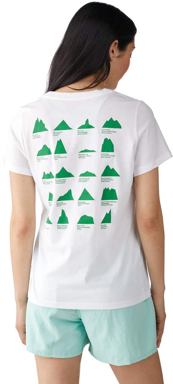 Fair Trade Graphic Short Sleeve T-Shirt White Plenty of Peaks
