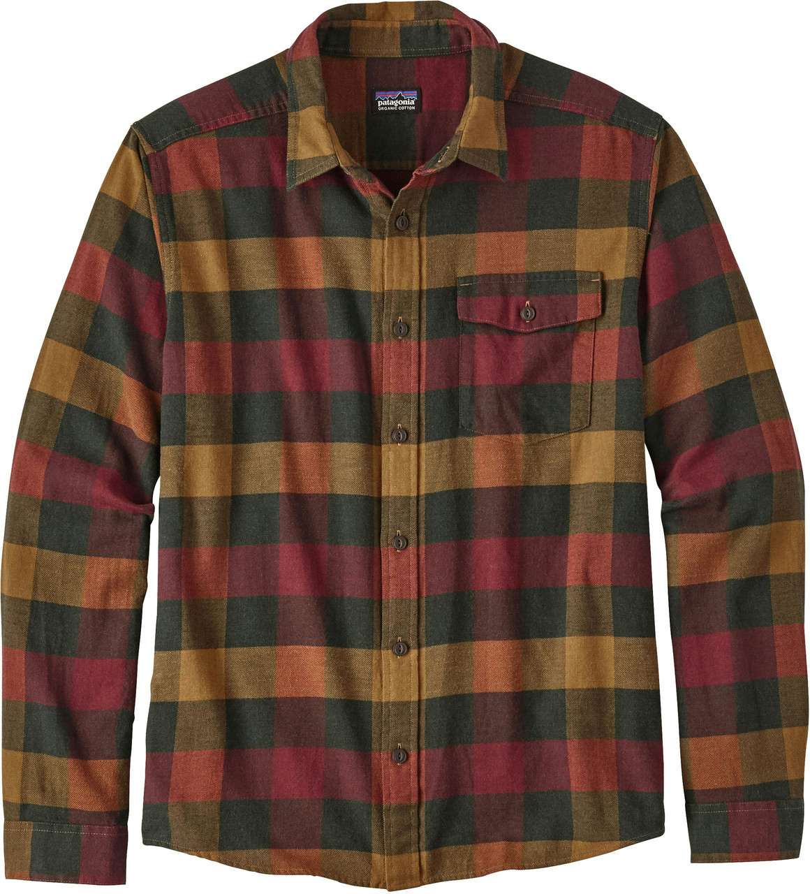 Fjord Lightweight Flannel Shirt Upriver/Drumfire Red