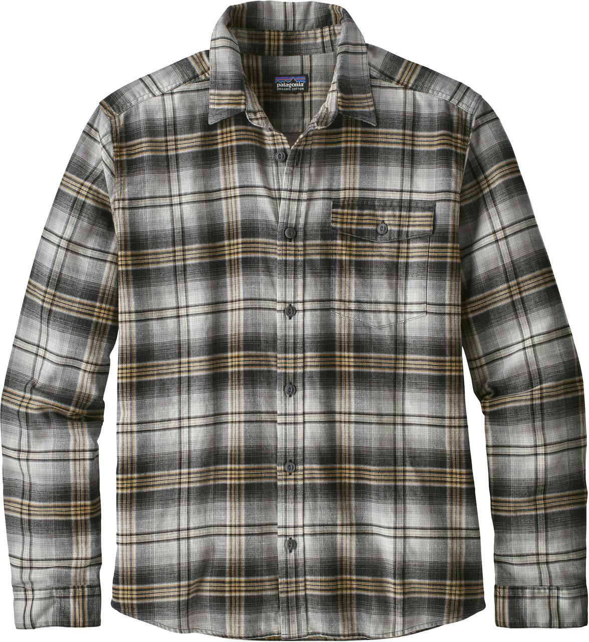 Fjord Lightweight Flannel Shirt Bad Ombre: Black