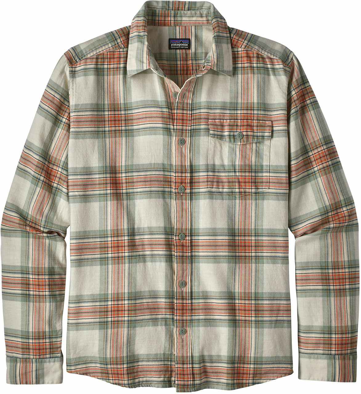 Fjord Lightweight Flannel Shirt Whyte: Celadon