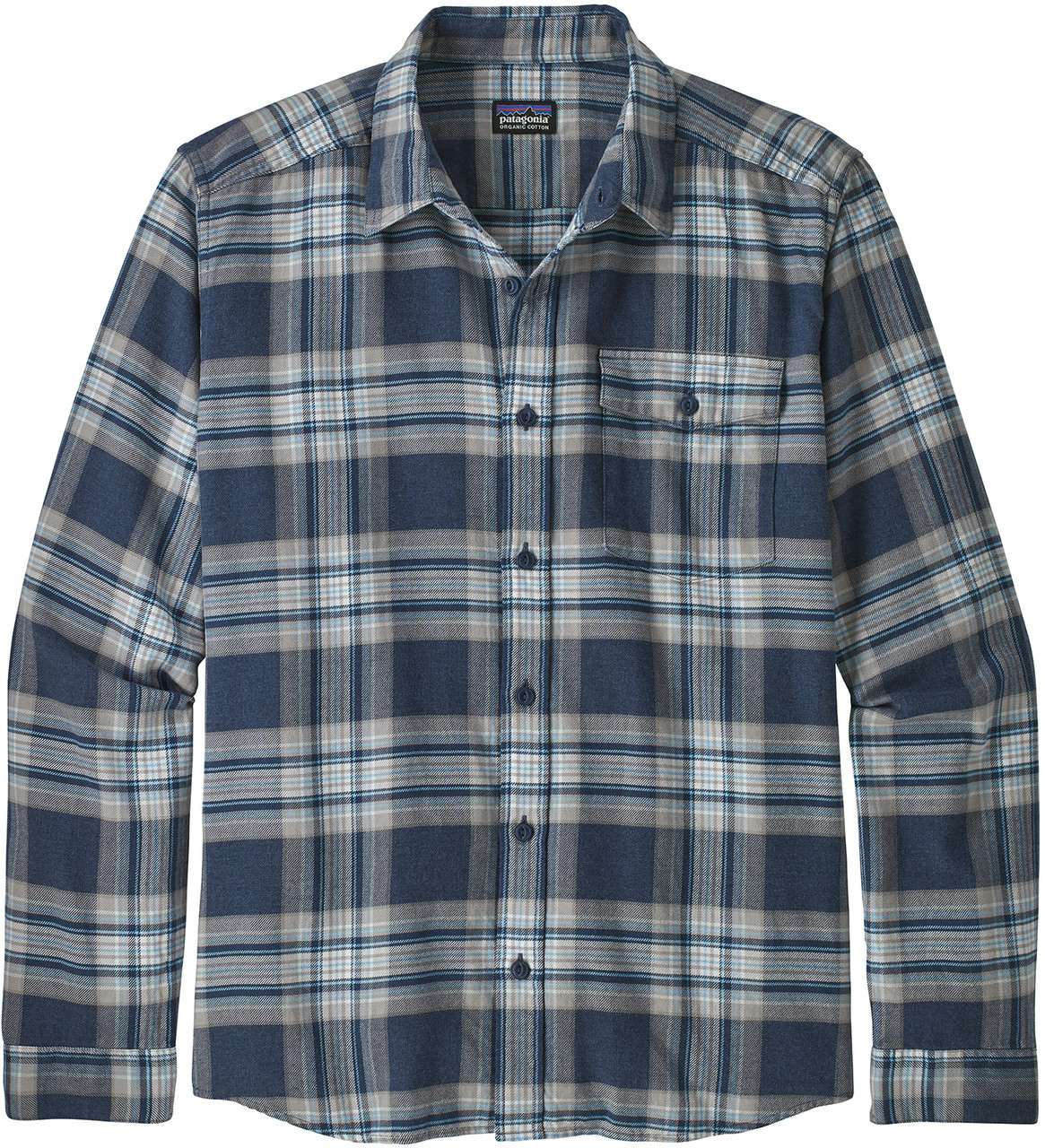 Fjord Lightweight Flannel Shirt Whyte: Stone Blue