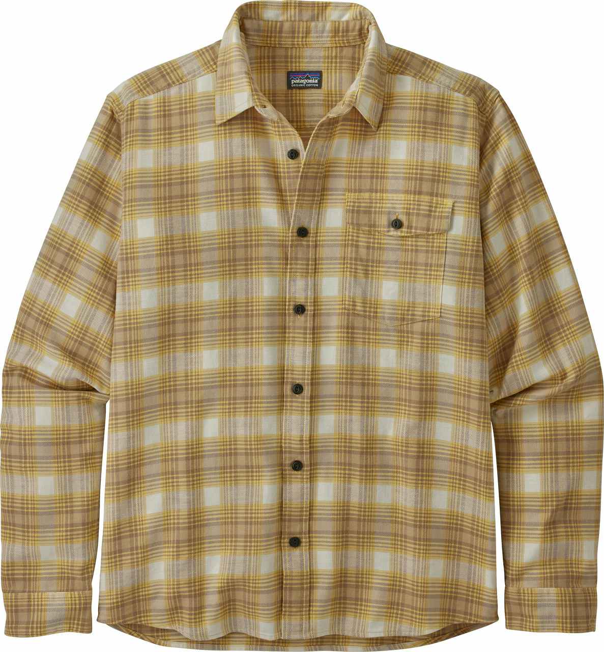 Fjord Lightweight Flannel Shirt Grange: Surfboard Yellow
