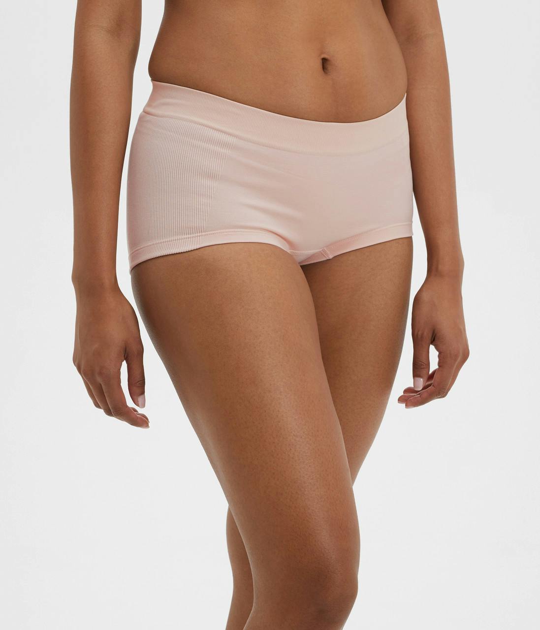 All Day Essentials Seamless Boyshorts Pink Pearl Heather