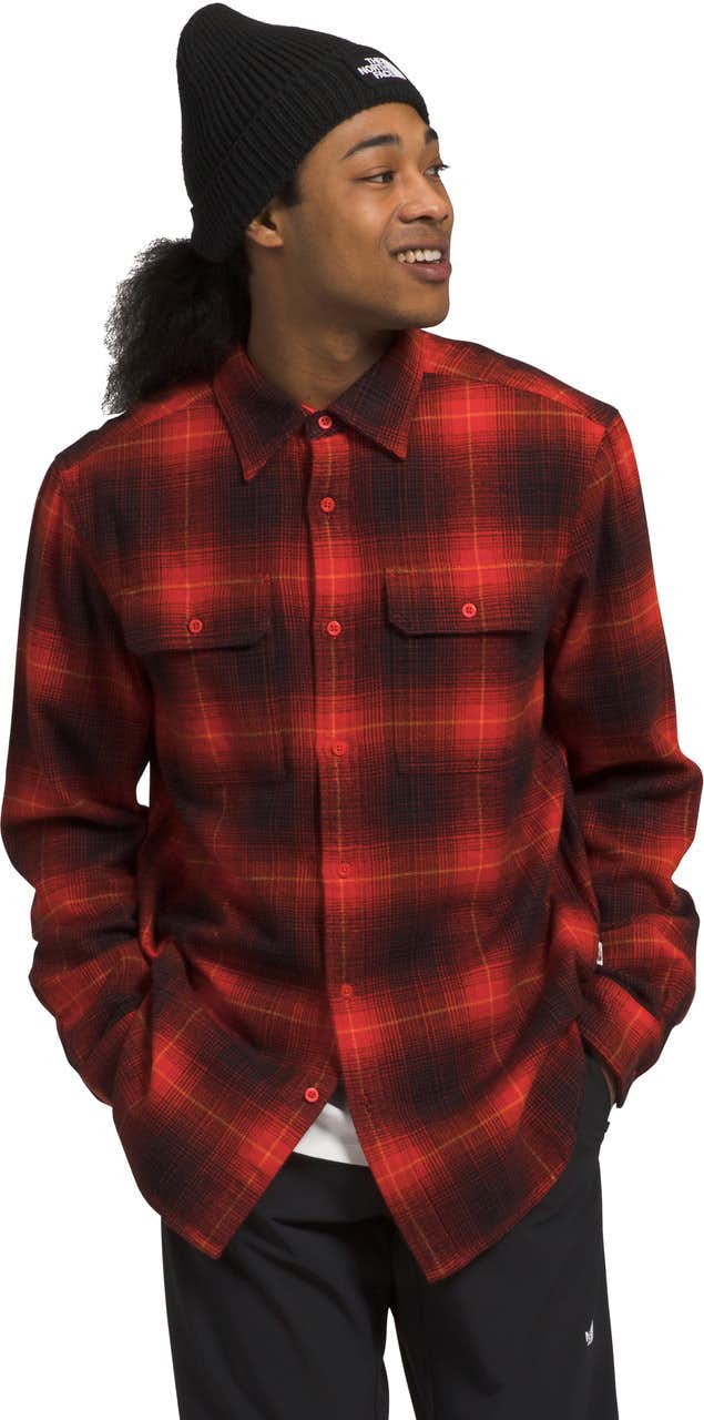 Arroyo Flannel Shirt Fiery Red Medium Horizon