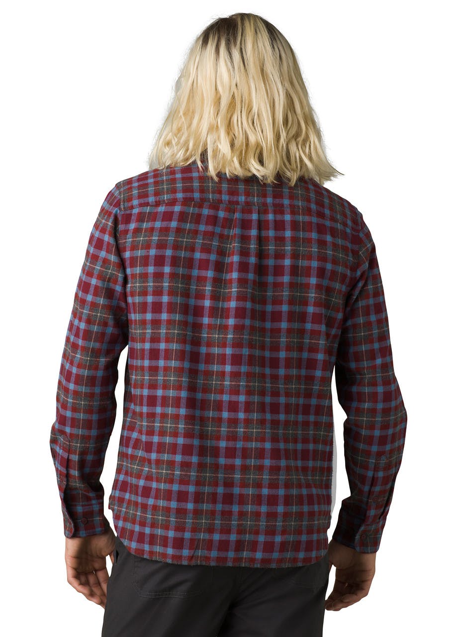 Los Feliz Slim Fit Flannel Long Sleeve Shirt Rhubarb