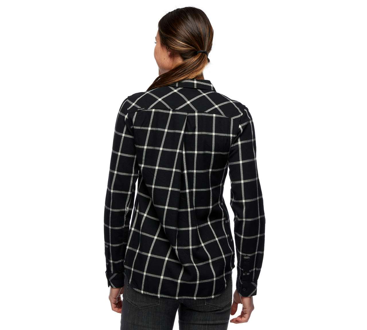 Serenity Long Sleeve Flannel Shirt Black/Alloy Plaid