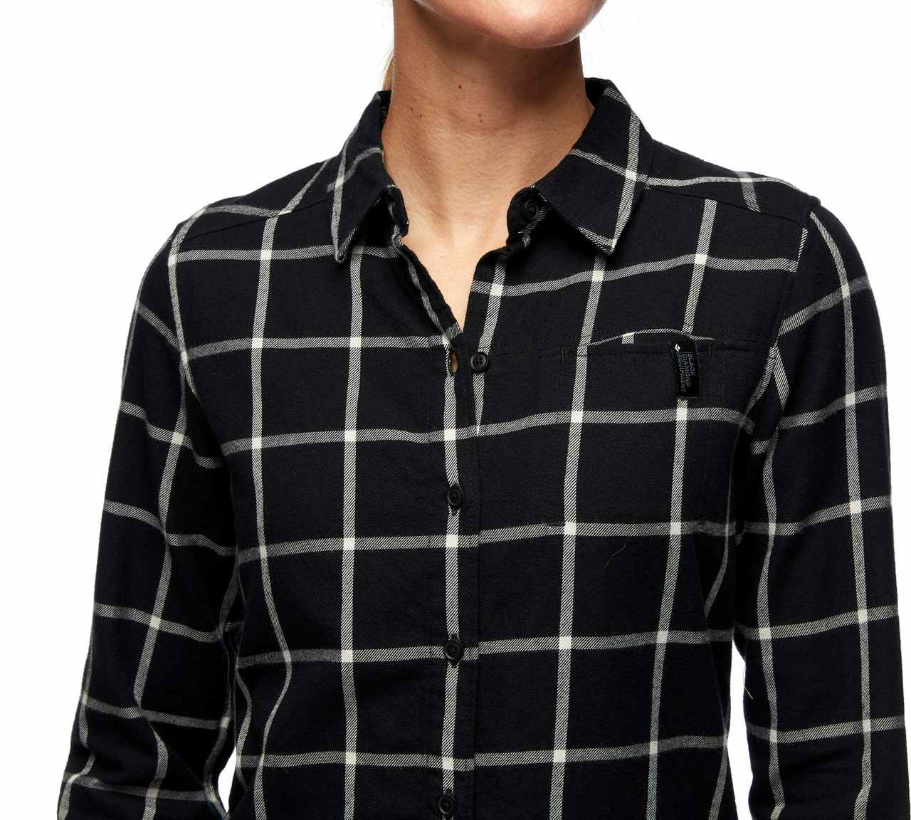 Serenity Long Sleeve Flannel Shirt Black/Alloy Plaid