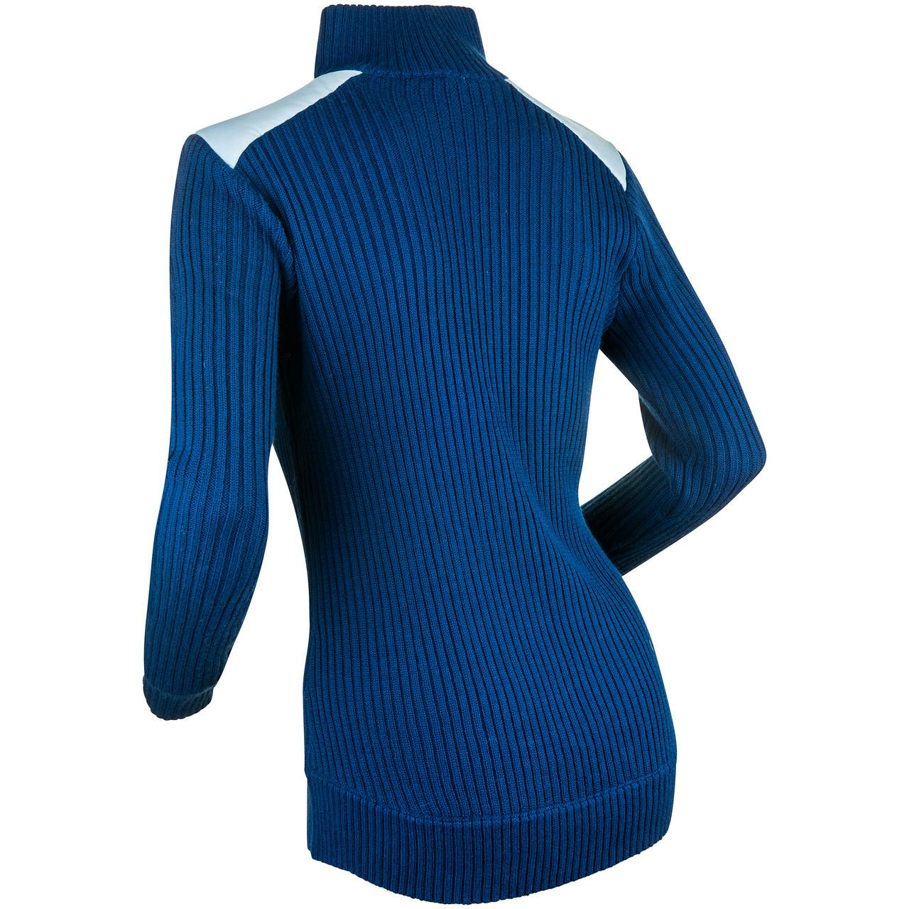 Half Zip Comfy Sweater Cashmere Blue