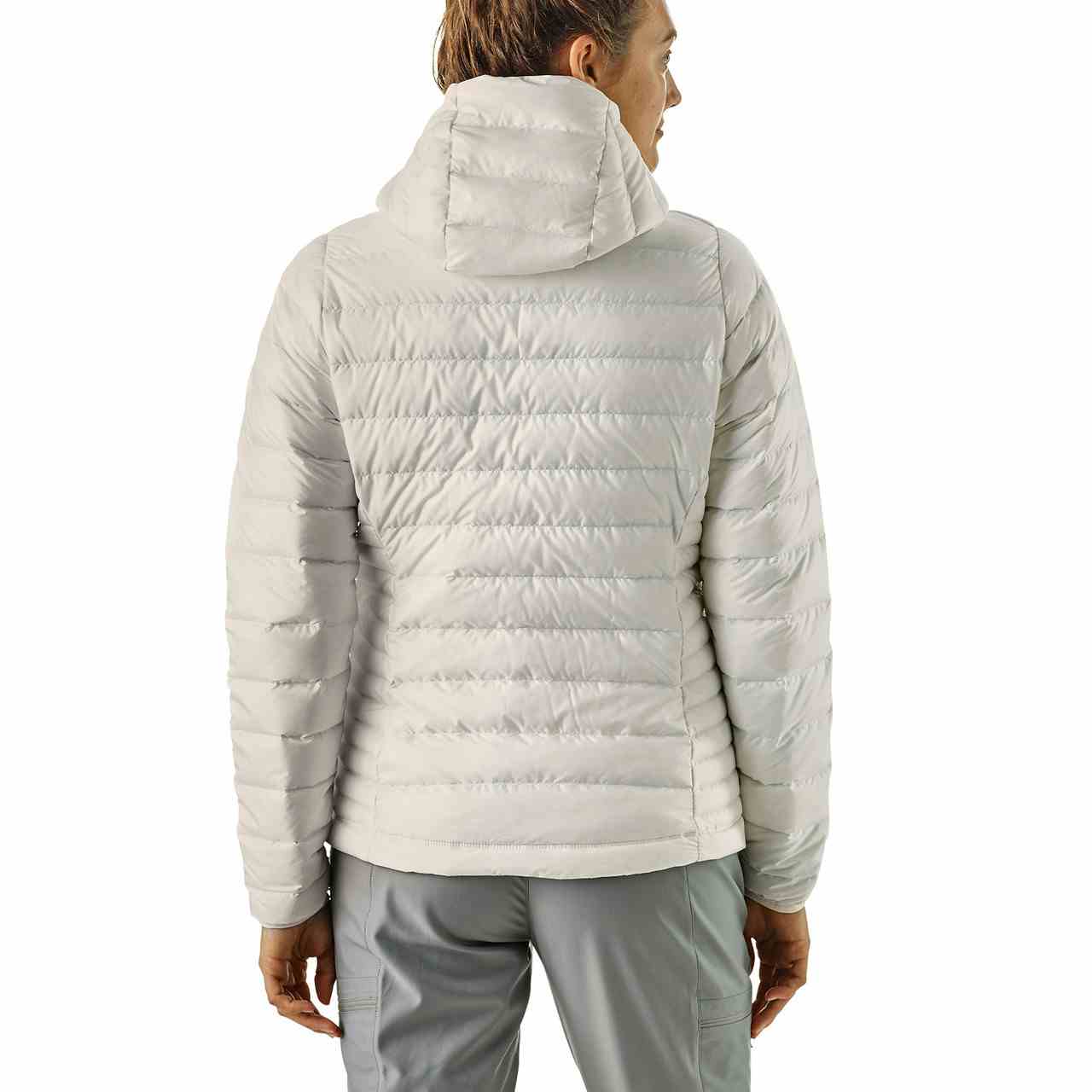 Manteau à capuchon Down Sweater Blanc bouleau