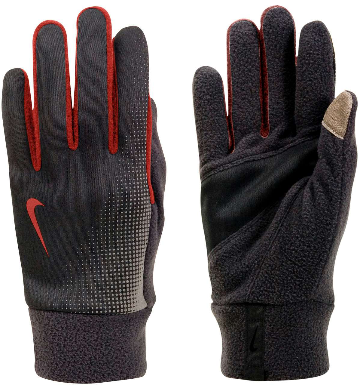 Thermal Tech Run Gloves Black/University Red