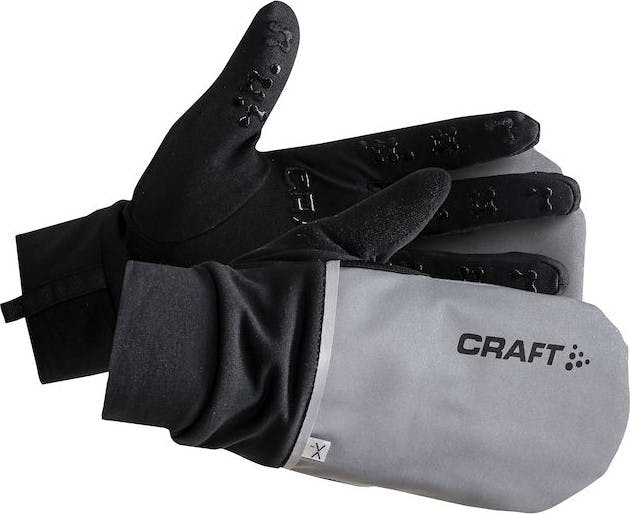 Hybrid Weather Gloves Silver/Black