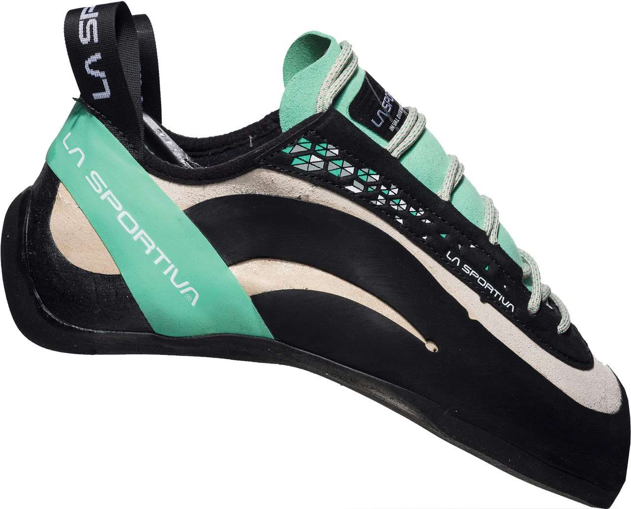Miura Lace Rock Shoes White/Jade Green