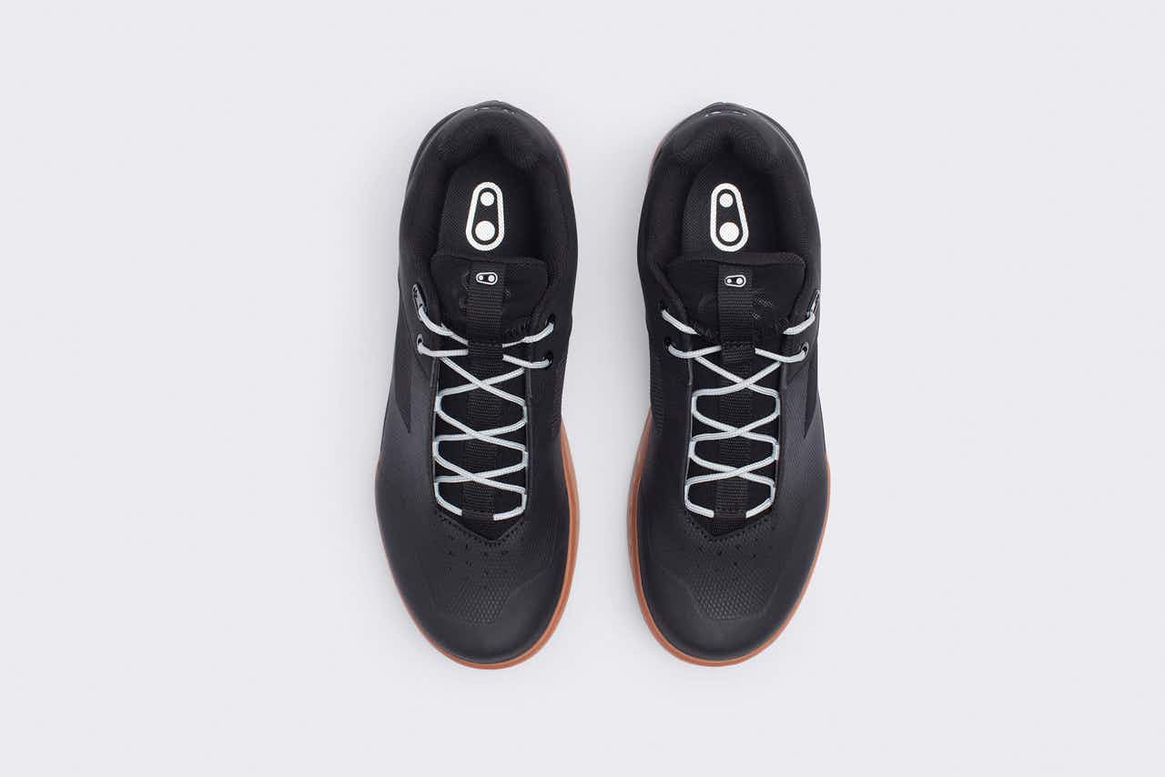 Stamp Lace Cycling Shoes Black/Silver/Gum