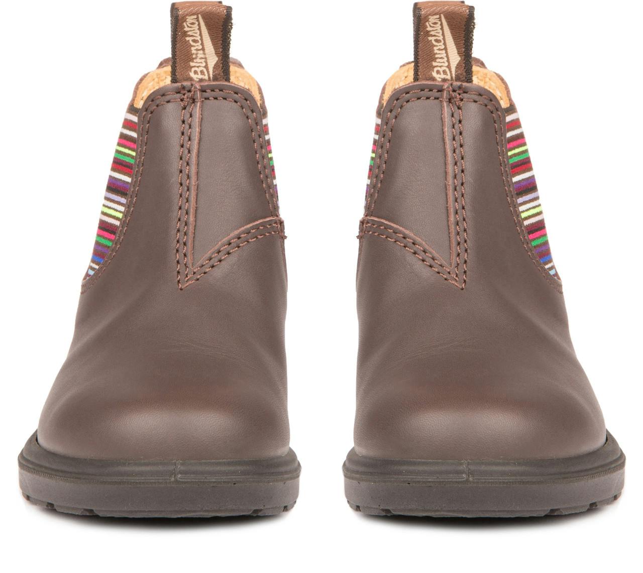 1413 Kid's Boots Brown with Stripes